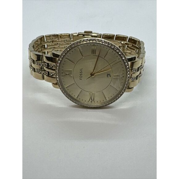 Fossil Jacqueline ES3547 Women's Gold Stainless Steel Analog Dial Watch JNA345 - Picture 4 of 10
